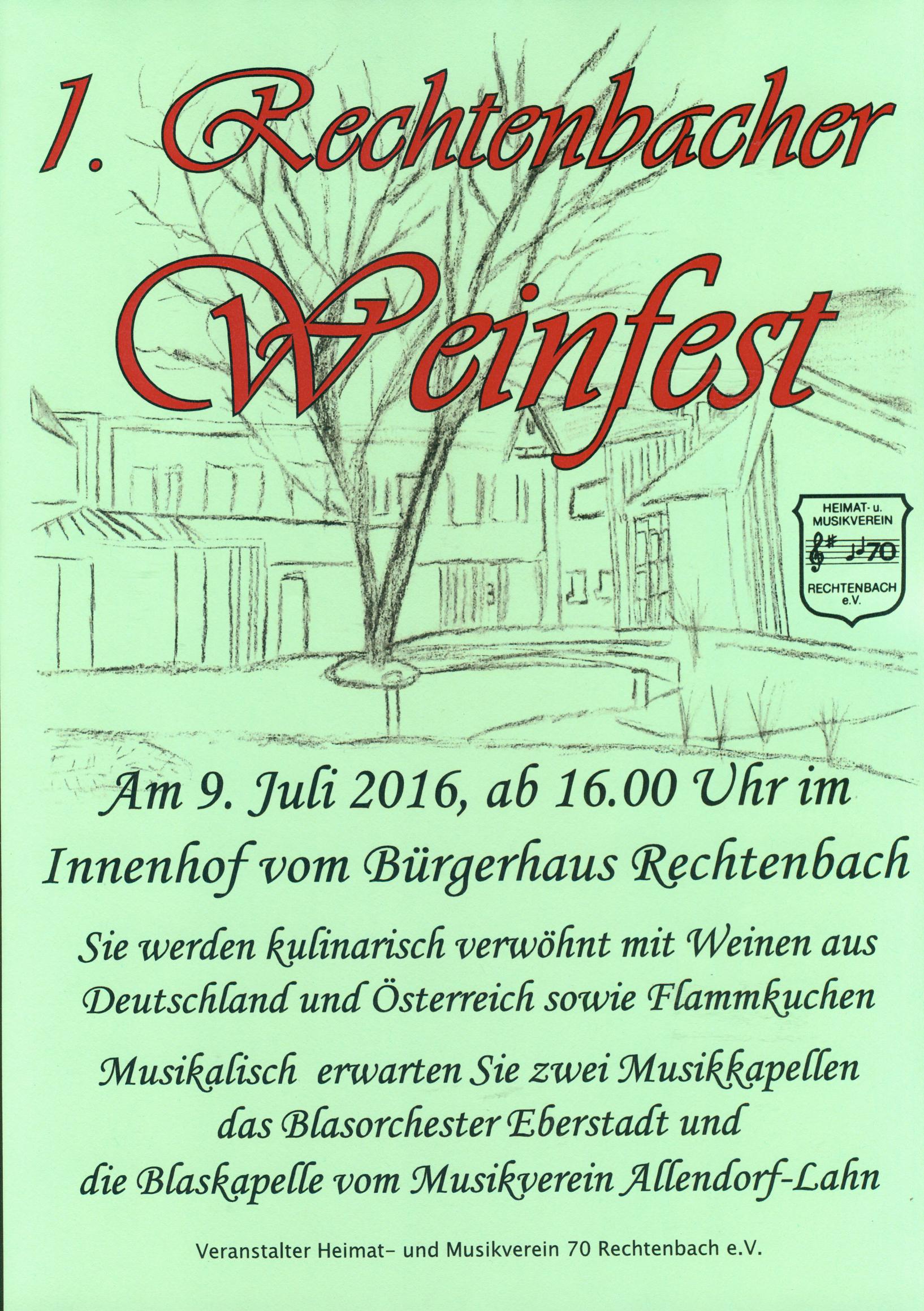 Weinfest 2016 Plakat